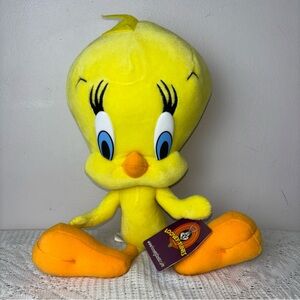 Vintage 2003 Looney Tunes Tweety Bird 12"‎ Warner Brothers Plush NWT